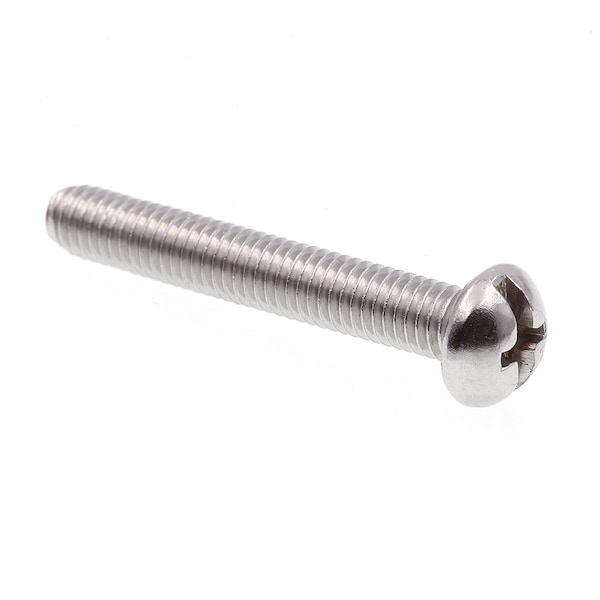 Prime-Line Machine Screw, Round Head, Phil/Sltd Comb No. 10-32 X 1-1/4in 18-8 Stainless Steel 25PK 9004310 - main